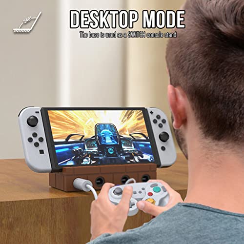 TV Docking Station for Nintendo Switch TV Dock Station,with HDMI and USB 3.0 Port,Gamecube Adapter Support Turbo and Vibration Features