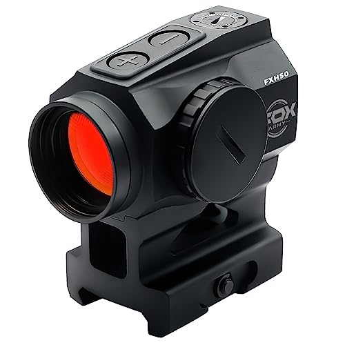 Foxarmy Reflex Red Dot Sight with Shake Awake，2MOA 1X22 Red Dot Optic Rifle Scope， Low Mount and Co-Witness Riser Mount