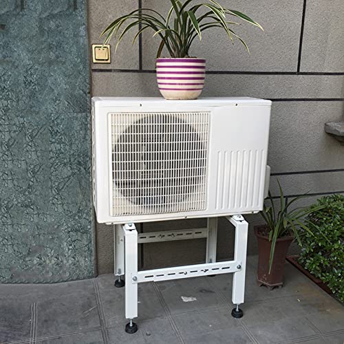 Mini-Split Air Conditioner Bracket Floor Stand, Ground Mounting Bracket for Outdoor Ductless Mini Split Air Conditioner, Galvanized Steel Condenser Bracket Heat Pump Base, Universal Design