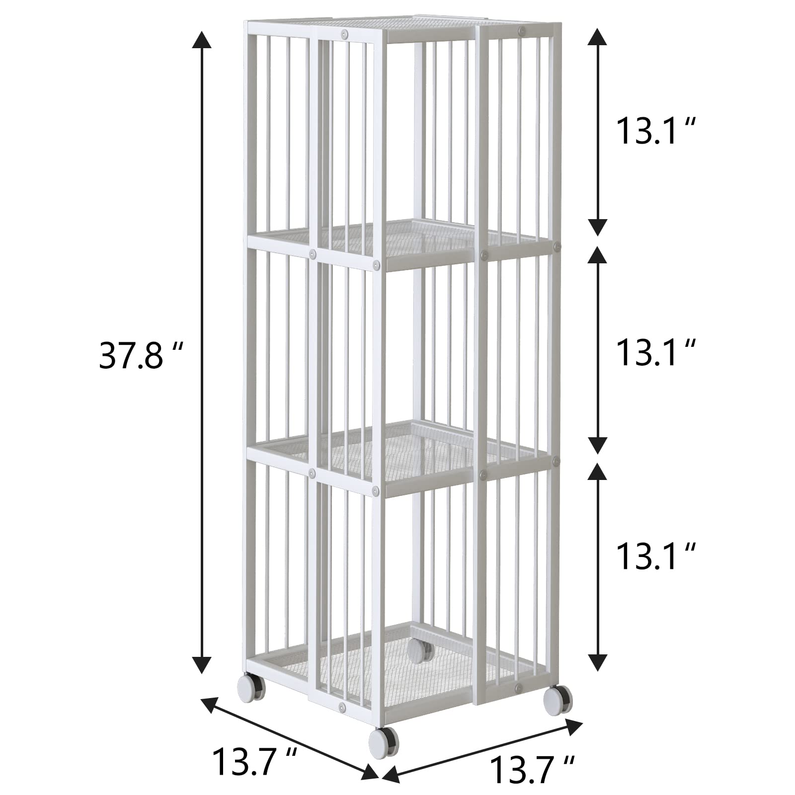 Huhote Rotating Bookcase White 3 Tiers Metal Large Capacity Bookshelf, 360°Cubic for Small Space with Storage and Creative Multi-Layer Shelves,Magazine Books for Bedroom Living Room Study Office
