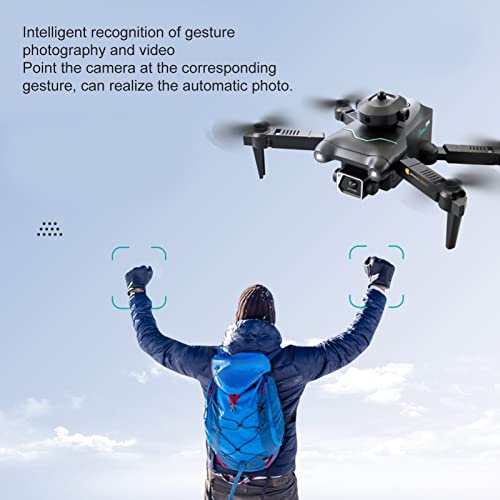 S96 Foldable Drone with 4K HD Dual Camera, Mini WIFI Drone RC Quadcopter Support APP Control, Trajectory Flight, Altitude Hold, 360° Flip, Obstacle Avoidance, for Kid Adult