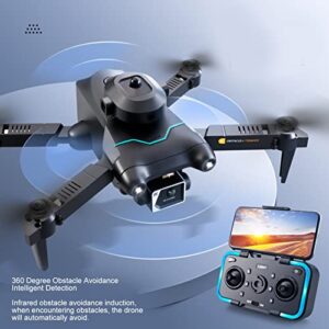 S96 Foldable Drone with 4K HD Dual Camera, Mini WIFI Drone RC Quadcopter Support APP Control, Trajectory Flight, Altitude Hold, 360° Flip, Obstacle Avoidance, for Kid Adult