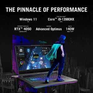 ASUS ROG Strix G16 (2023) Gaming Laptop, 16” Nebula Display 16:10 QHD 240Hz, GeForce RTX 4050, Intel Core i9-13980HX, 16GB DDR5, 1TB PCIe SSD, Wi-Fi 6E, Windows 11, G614JU-ES94,Eclipse Gray