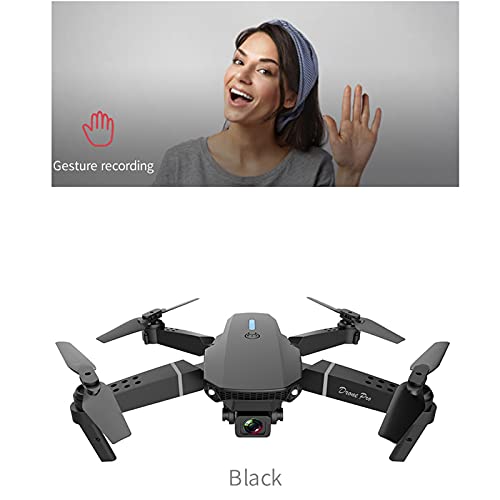 Remote Control Drones with Camera for Adults 4K & 1080P, Flying Toys with 3-level Flight Speed 4 Channel Drones for Kids 8-12 with Camera Rc Plane Helicopters for Kids Cool Stuff Gifts for Men (Black)