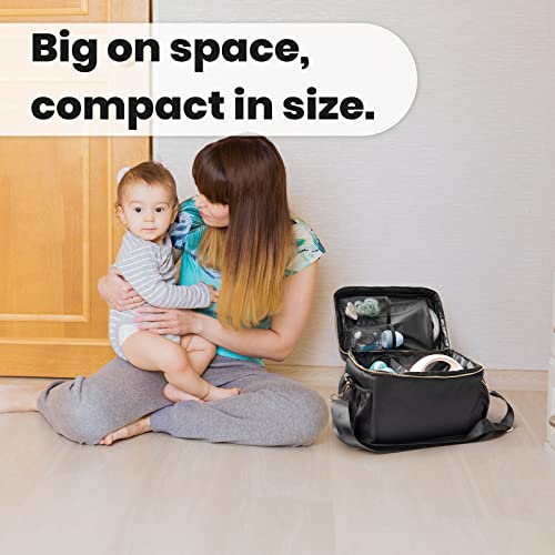 Bag Pump Storage Bag Compatible with Willow, Elvie, Carrying Case,EliteMom Breast Pump Tote Bag, Compatible with Spectra S1 S2 Gold, Medela, and More with Cooler