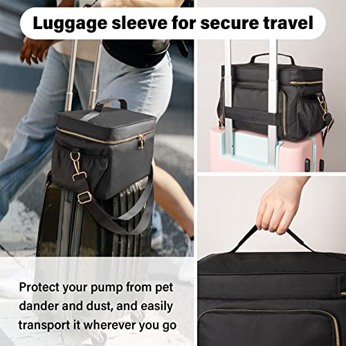 Bag Pump Storage Bag Compatible with Willow, Elvie, Carrying Case,EliteMom Breast Pump Tote Bag, Compatible with Spectra S1 S2 Gold, Medela, and More with Cooler