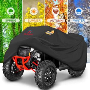 Comnova ATV Cover for 4 Wheelers - 95 Inch ATV Covers 600D Heavy Duty & Waterproof, Outdoor Four Wheeler Quad Cover All Weather Large for Polaris, Kawasaki, Arctic Cat, Honda, Yamaha and More