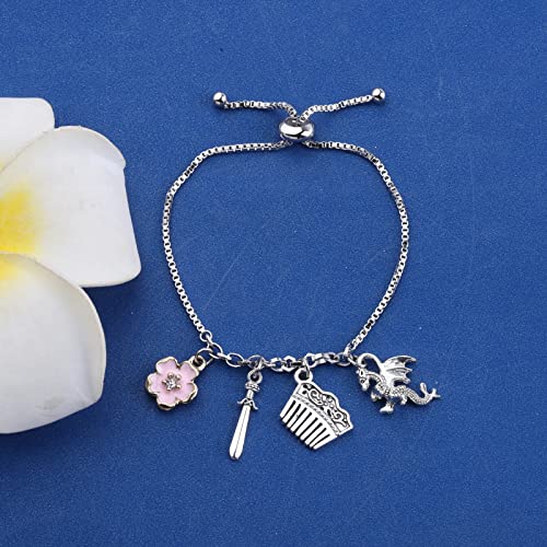 KEYCHIN Mu Lan Movie Keychain Mu Lan and Mushu Dragon Fans Gift You Are Braver Stronger Smarter Than You Think Mu Lan Jewelry (MULAN BR-S)