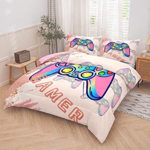 Tailor Shop Gamer Twin Bedding Sets for Boys,Gaming Bed Set Gaming Comforter for Kids Girls Teen, Gaming Bedding Set All Season with 1 Comforter and 1 Matching Pillowcase……