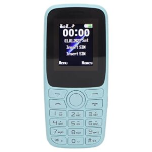 amonida senior cell phone, multifunction unlocked cellphone 1400mah 2.4in screen for travel (sky blue)