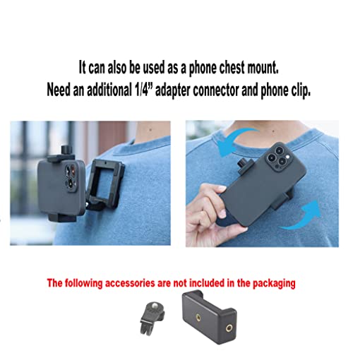 Chest Mount for GoPro Hero DJI Osmo Action 4 Quick Release Magnetic Holder Action Camera Mount for DJI Osmo Mount Compatible with GoPro Hero 11/10/9/8/7 DJI Osmo Action 3 First Person View