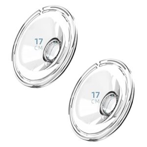 Belmikal Flange 17mm Compatible with Momcozy/TSRETE/PADRAM/LoveOfLive/OMFMF Wearable Breastpump, Wearable Breast Pump Shield/Flange, Momcozy Pump S9/S10/S12 Use with Wearable S9|S10|S12 Parts Replace