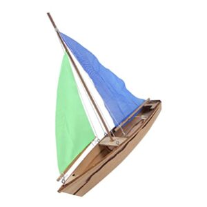 Gadpiparty 1Set DIY Wooden Sailboat Model Kits, Wood Boat Craft Model Boat Building Activities Woodcrafts Education Puzzle Toy for Kids Party Favors