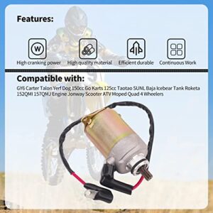 MOTOYUN Starter Motor Compatible with GY6 125CC 150CC ATV Scooter Moped ATV Go Karts Quad 4 Wheelers Taotao Baja