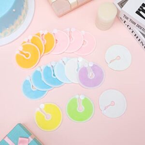 Estune 56 Packs Gtube Button Covers Feeding Tube Supplies Soft Feeding Tube Holder Peg Tube Supplies Absorbent Gtube Pads Holder G Tube Button Pads Cotton Pads for Nursing Care