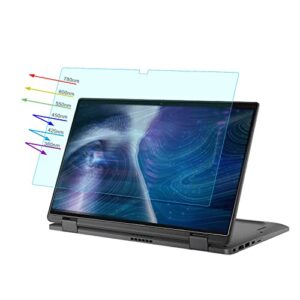 yinoveen 2 pack anti blue light (hd) glare screen protector for 14'' dell inspiron 7420 7425 multi-touch 2-in-1 laptop, dell inspiron 14 5420 5425 2-in-1 touchscreen laptop screen filter, reduces eye strain