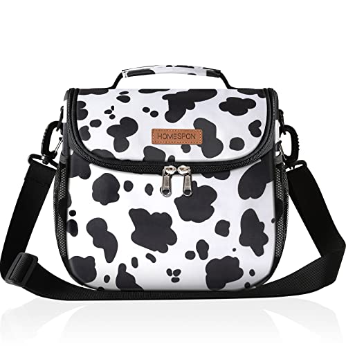 Buringer HOMESPON Insulated Lunch Bag for Women Reusable Lunch Box Cute Cooler Tote with Adjustable Shoulder Strap for Work Picnic or Travel