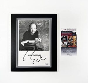mark knopfler dire s traits matted 8x10 overall photo signed autographed authentic jsa coa compatible with dire straits