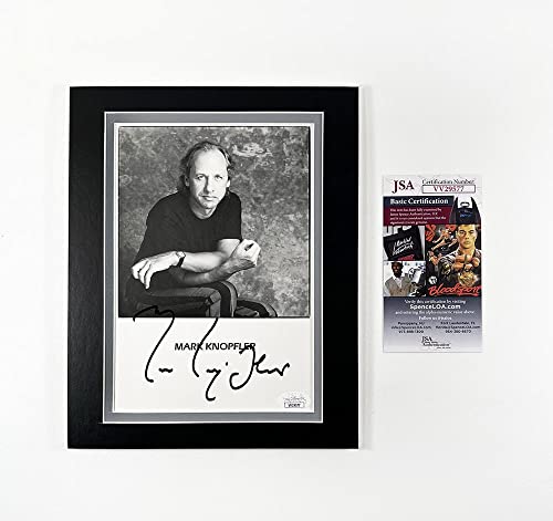 Mark Knopfler Dire S traits Matted 8x10 Overall Photo Signed Autographed Authentic JSA COA compatible with dire straits