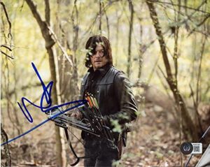 norman reedus daryl the walking dead 8x10 photo signed autographed authentic bas beckett coa