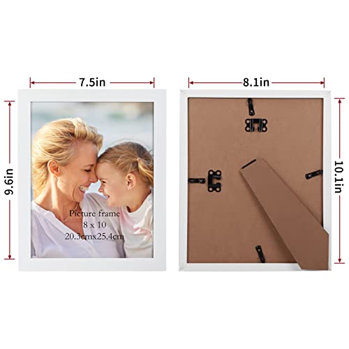 Lyeasw 8x10 Picture Frames White 12 Pack, Multi 8 by 10 Photo Frame for Wall Mount or Tabletop Display