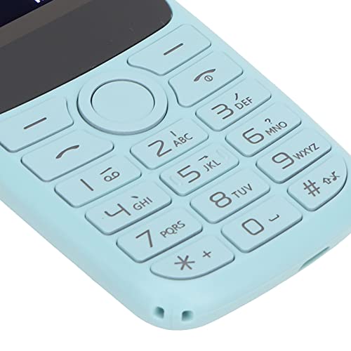 Senior Cell Phone, Large Font Multifunction Unlocked Cellphone Dual SIM Dual Standby 2.4in Screen 1400mAh for Travel (Sky Blue)