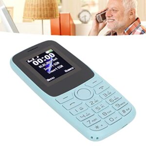 Senior Cell Phone, Large Font Multifunction Unlocked Cellphone Dual SIM Dual Standby 2.4in Screen 1400mAh for Travel (Sky Blue)