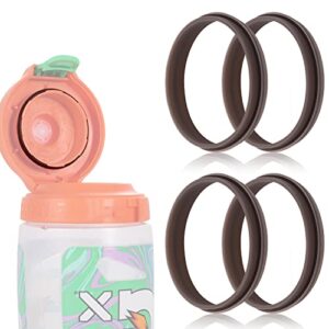 4pcs replacement gasket compatible with gatorade water bottle, silicone lid seal replacement for 30 oz gatorade gx bottle rubber seal ring replacement accessories part for 30oz gatorade gx pods