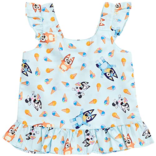 Bluey Bingo Little Girls Tank Top and Shorts 6