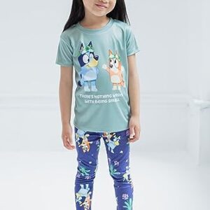 Bluey Bingo Toddler Girls T-Shirt and Leggings Outfit Set Green/Blue 2T