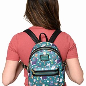 Loungefly Disney Mini Backpack Princess Sidekicks All Over Print Shoulder Bag