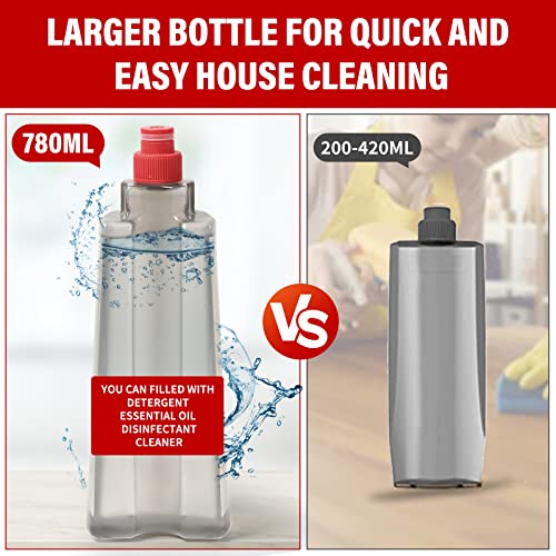 Mop for Floor Cleaning, Professional 18 Inch Washable Reusable 3 Pads Refills and Refillable Spray Bottle for Easy Wet Dry Mopping, Dust Flat Mops for Hardwood Laminate Tile