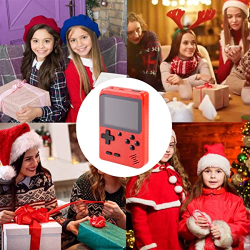 Mini Handheld Game Console for Kids with 400 Classic Retro Games, 1020mAh Rechargeable Battery, 2.8 Inch Screen, Birthday Game Toy for Boy Girl (Red)