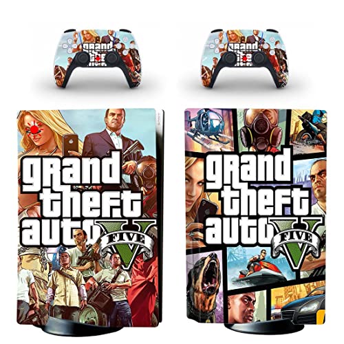 For PS4 NORMAL - Game Grand GTA Theft And Auto PS4 or PS5 Skin Sticker For PlayStation 4 or 5 Console And Controllers Decal Vinyl DUC-5926