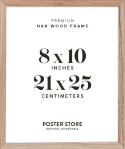 poster store 8x10 oak wood picture frame