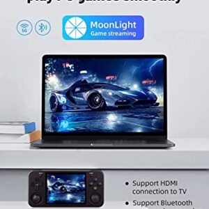 RG353M Handheld Game Console , Aluminum Alloy CNC Process Dual OS Android 11 + Linux System Support 5G WiFi 4.2 Bluetooth Built-in 64G SD Card 4452 Games U.S. Seller! (Anbernic RG353M Purple)