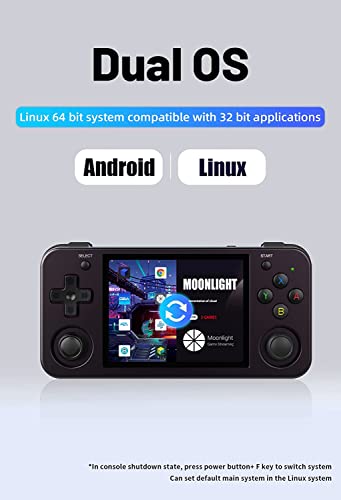 RG353M Handheld Game Console , Aluminum Alloy CNC Process Dual OS Android 11 + Linux System Support 5G WiFi 4.2 Bluetooth Built-in 64G SD Card 4452 Games U.S. Seller! (Anbernic RG353M Purple)