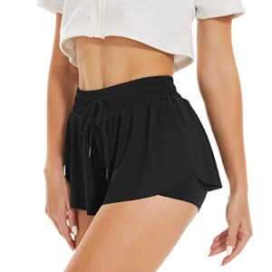 Flowy Athletic Shorts for Women- 2 in 1 Butterfly Shorts for Gym, Workout, Yoga, Casual Tennis Skirts Cute Clothes Summer