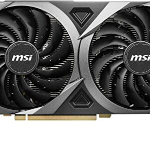 MSI Gaming GeForce RTX 3060 Ti LHR 8GB GDRR6X, 256-Bit, HDMI/DP, Nvlink, Torx Fan 3, Ampere Architecture OC Graphics Card (RTX 3060 TI Ventus 2X 8GD6X OC)