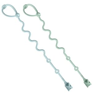 baby spoons holder strap pacifier clip highchair accessories-gelinor first stage baby led weaning feeding supplies(green and blue)-no spoons