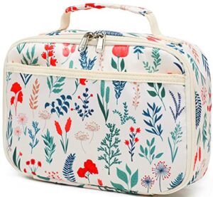 camtop lunch box kids insulated lunch bag small cooler thermal meal thermal lunchbox for girls boys school picnics(flower)