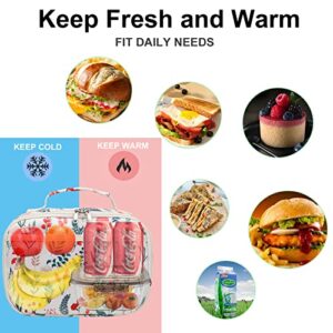 CAMTOP Lunch Box Kids Insulated Lunch Bag Small Cooler Thermal Meal Thermal lunchbox for Girls Boys School Picnics(Flower)