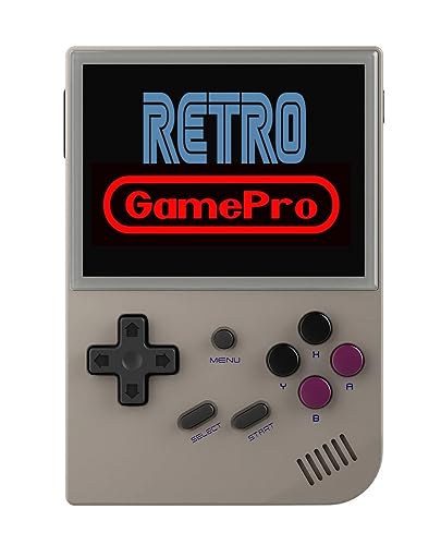 RG35XX Handheld Game Console with 5000 Games, 3.5inch IPS OCA Screen Linux System Chip Cortex-A9 Portable Handheld Nostalgic Arcade Retro Game Machine, 64g, 2100mAh (RG35XX Gray)