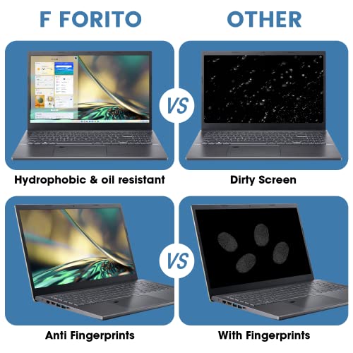 F FORITO 14 Inch Tempered Glass Laptop Screen Protector - Anti-Scratch & Anti Fingerprint Compatible with 14” Lenovo/ASUS/Dell/HP/Acer Laptops with 16:10 Aspect Ratio