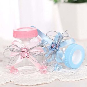 Bodosac 24Pcs Baby Shower Feeding Bottle Baby Shower Favours Sweets Candy Box for Baby Shower Decoration (Pink)