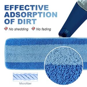 7 Pack Microfiber Cleaning Pads Compatible with Bona Mop, 18 Inch Mop Pads for Hardwood Floor Cleaner (7 Pack)