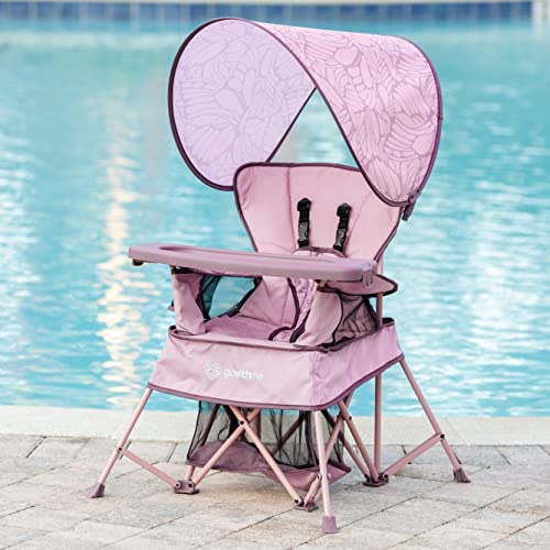 Baby Delight Go with Me Venture Portable Chair | Indoor and Outdoor | Sun Canopy | 3 Child Growth Stages | Canyon Rose