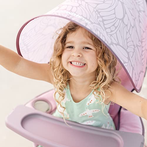 Baby Delight Go with Me Venture Portable Chair | Indoor and Outdoor | Sun Canopy | 3 Child Growth Stages | Canyon Rose