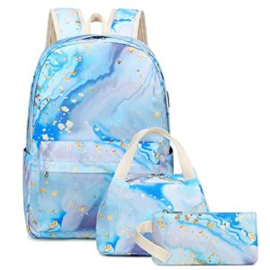natayoo teen girls school backpack kids bookbag set with lunch box pencil case travel laptop backpack casual daypacks