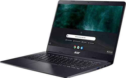 acer 2023 Flagship Chromebook 14" FHD 1080p IPS Touchscreen Light Computer Laptop, Intel Celeron N4020 (Upto 2.6GHz, 4GB RAM, 64GB eMMC, HD Webcam, WiFi 5, 12+ Hours Battery, Chrome OS+MarxsolCables